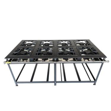 Imagem de Fogão Industrial 8 Bocas 40x40 Ap P8 Leona - Mr Fogões