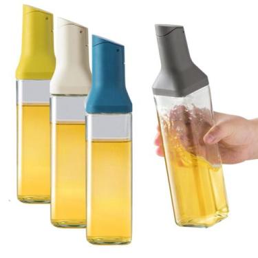 Imagem de Galheteiro Vidro 500ml Porta Vinagre Azeite Óleo De Cozinha Dosador - 