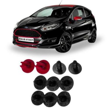 Imagem de Kit 10 Presilhas Do Parabarro Ford New Fiesta 2013 À 2019 - DFEB