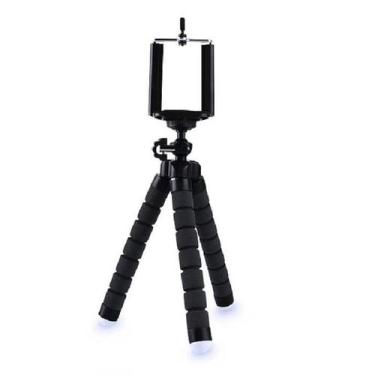 Imagem de Mini Tripé Suporte De Mesa Celular Câmera Giratório Preto - Blue Star