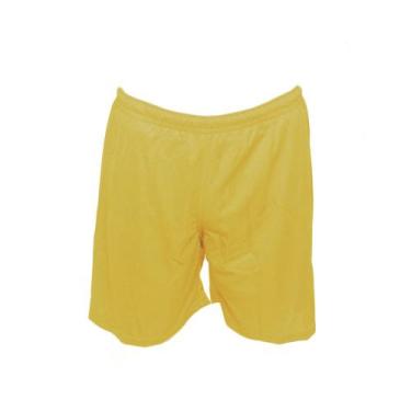 Imagem de Calção de Futebol Liso c/ Forro Em Poliéster TRB, GG, Amarelo