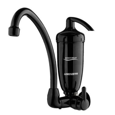 Imagem de Torneira de Parede Lorenzetti Acqua Bella, com Filtro da Água, Preto