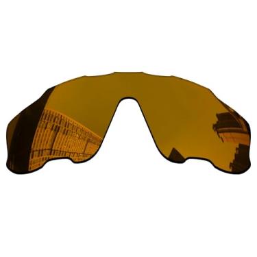 Imagem de Acefrog Lentes de reposição polarizadas de 1,5 mm para óculos de sol Oakley Jaw-breaker OO9290, material atualizado, resistente a impactos - Bronze dourado polarizado espelhado - 1,5 mm