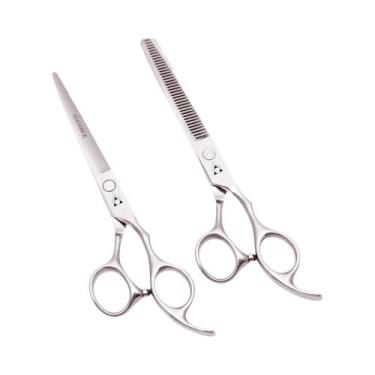 Imagem de Tesoura Profissional Para Cabeleireiro, 5-8 Polegadas, Tesoura Para Co