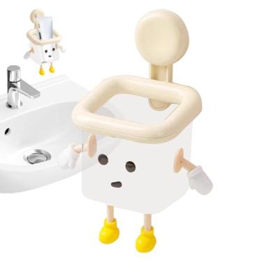 Imagem de Rrlihjgu Organizador De Banheiro Com Robô | Organizador De Banheiro Infantil - De Parede Com Saída De Água Para Escova De Dentes Cosméticos Cozinha Casa