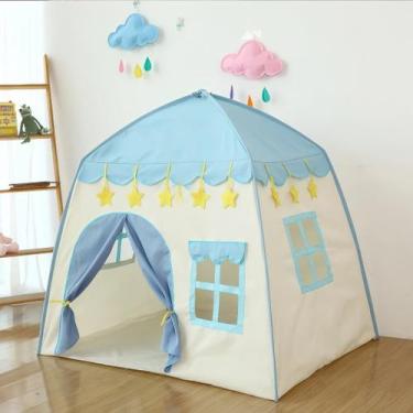 Imagem de Tenda infantil: casa dos sonhos, infância feliz - oem, Tenda Azul