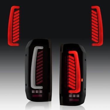 Imagem de Boxlight Luzes traseiras de LED para Ford F150/F250/F350 1989-1996 Luzes traseiras fumê com LED completo para montagem de luz traseira animada à prova d'água