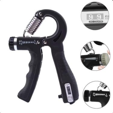 Imagem de Aparelho Ajustável Treinos De Força Handgrip - Cor Preto