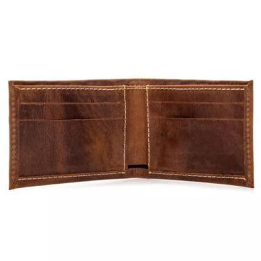 Imagem de Carteira Slim Compacta Masculina em Couro Legítimo Durável - Bertoni, 