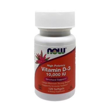 Imagem de Vitamina D 10.000 UI 120 Cápsulas Now Foods - Now Foods 