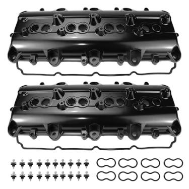 Imagem de Kit de tampas de válvula de motor de alumínio compatível com Jeep Grand Cherokee Wrangler Commander Dodge Charger Challenger Durango Ram Chrysler 300 Aspen 1500 2500 3500 4500 5500 5.7L 6.4L V8 2006