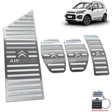 Imagem de Pedaleira Manual + Descanso Citroen Aircross 2011 2016 Inox