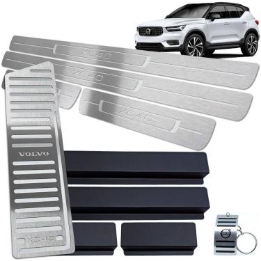 Imagem de Soleiras + Descanso de Pé Volvo XC40 2018 A 2020 Inox Prata