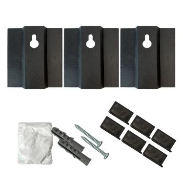 Imagem de Kit 3 Suportes Para Fixar Espelhos De Parede Quadros Placas Pratic