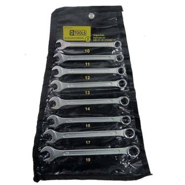 Imagem de Jogo De Chave Combinada 10 A 19mm (8 Peças) - Aço Carbono - Dtools
