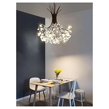 Imagem de Lustre moderno de luxo LED lustres de cristal Art Déco ouro lustre pingente compatível com sala de estar cozinha iluminação lampadario (cor: ouro, tamanho: 13luz D45 x