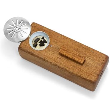 Imagem de Elitzia Prático queimador de incenso de madeira para meditação e ioga, aquecimento automático, liberação de lascas de madeira, aroma, aromaterapia, incenso purificador de ar, tipo C, carregamento para