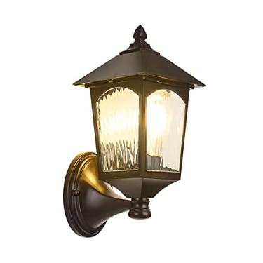 Imagem de Luminária de parede externa à prova d'água, luminária de parede para exterior, luminária de parede de alumínio para jardim, luminária de varanda, suporte de parede para pátio, terraço, sacad