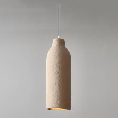 Imagem de Luminária pendente minimalista Wabi-sabi, luminária suspensa estilo japonês, iluminação de teto, luminárias criativas para cozinha interna, luminárias pendentes para mesa de jantar, lustres
