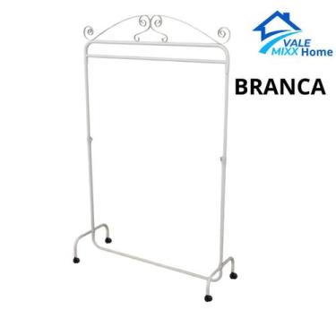 Imagem de Arara Desfile Vintage Com Rodinhas 1,00m Para equipar sua loja ou seu 