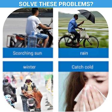 Imagem de Generic Suporte de Montagem Extensível para Guarda-chuva de Bicicleta, ABS de Aço Inoxidável Dobrável para Cadeiras de Rodas (#3)