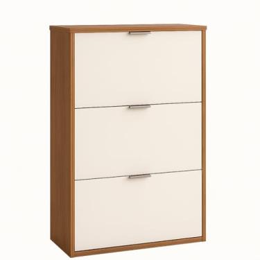 Imagem de Sapateira Organizadora 3 Portas Multiuso Armário Quarto Sala Estante Hall Entrada Sapatos Pratica(SAPATEIRA BETA OFF/FREIJÓ)