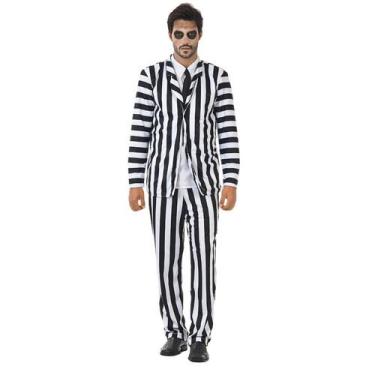 Imagem de Fantasia Beetlejuice Adulto Halloween - Sulamericana, UNICA, GG