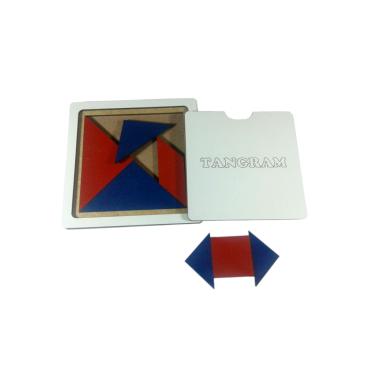 Imagem de Jogo Educativo Madeira Tangram - Brinquedista