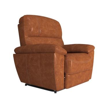 Imagem de Poltrona do Papai Reclinável Elétrica Armênia Power Touch Couro Caramelo - Gran Belo