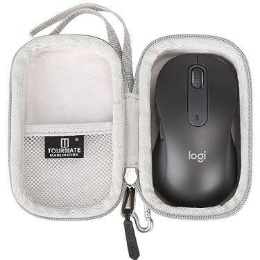 Imagem de Tourmate Estojo rígido de armazenamento para mouse sem fio Logitech Signature M650 L, tamanho completo, mouse sem fio