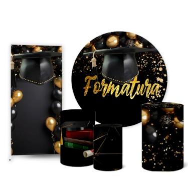 Imagem de Trio Capas Cilindro + Painel Sublimado + Painel Lateral Formatura (K2FOR0016)