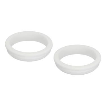 Imagem de 2 peças de encaixe de borracha com ilhós diâmetro 56,6 mm ID 50,5 mm vedação anti-arranhões para caixa elétrica tubo de cabo branco