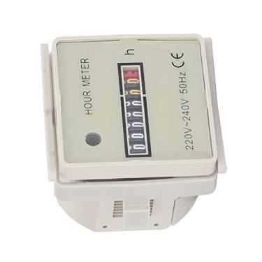 Imagem de Cronômetro eletrônico industrial com rastreamento preciso 0-99999H59M caixa ABS durável para sistemas AC, monitor de uso digital, equipamento industrial HVAC