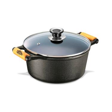 Imagem de Caçarola Tradição Ferro T Vidro Panela Mineira AM 28cm 6L