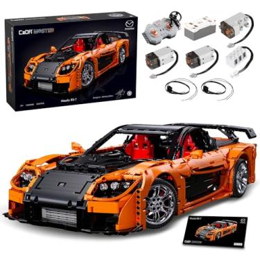 Imagem de CaDA Master C61502W Mazda RX-7 Remote Control Powered Building Block Car, 1:8 Scale, 3305 Pieces, Dynamic Collectible Brick Model