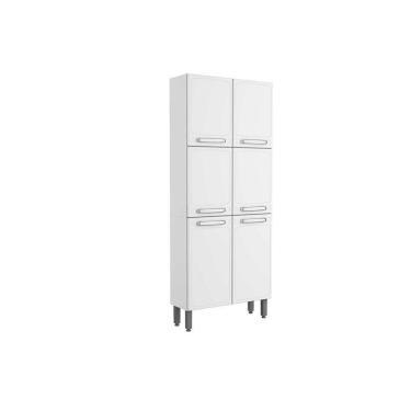Imagem de Paneleiro De Cozinha Evidence 7038 C/ 6 Portas 80cm Branco - Bertolini