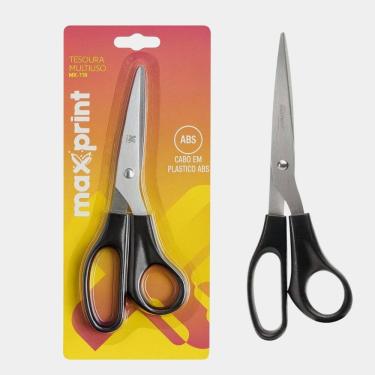 Imagem de Tesoura Multiuso Maxprint Preta 18Cm Mx-T18