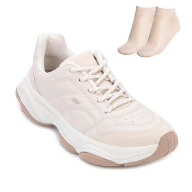 Imagem de Tênis Dakota C Casual e Meia DT25-D0732, Creme, 37