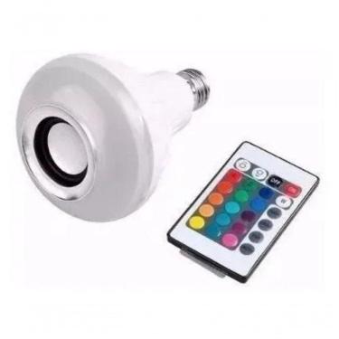 Imagem de Lâmpada Led Rgb Bluetooth Caixa De Som E Controle Remoto