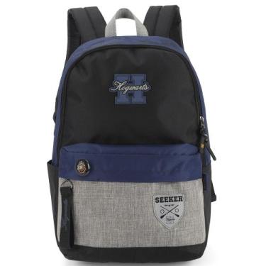 Imagem de Mochila De Costas Escolar Harry Potter Seeker Hogwarts - Luxcel, Azul