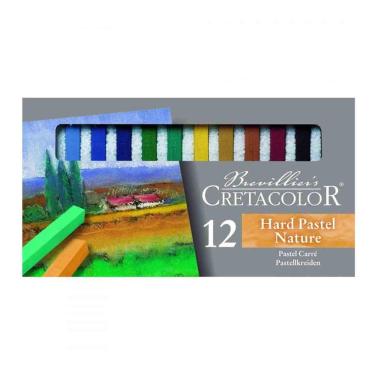 Imagem de Giz Pastel Seco Carre 12 Cores Nature Cretacolor