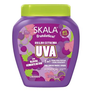 Imagem de Creme Skala 2 em 1 Frutástica Brilho Extremo Uva 1kg