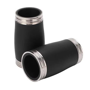 Imagem de RiToEasysports Tubo de Afinação de Clarinete 2 Peças Excelente Tubo de Afinação Bb Agudo para Músicos Metal + Plástico de Engenharia Preto + Prata 58 Mm, Adequado para Tocadores de Clarinete