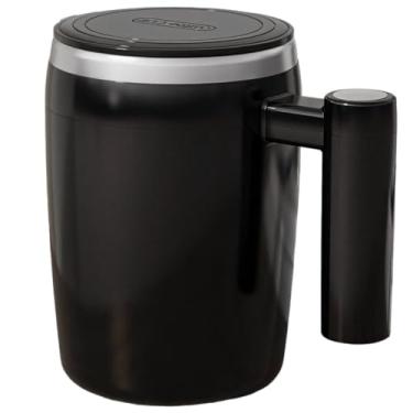 Imagem de Chewtoyo Caneca de café de aço inoxidável com agitação automática - copo de mistura automática de 380 ml, operação com um toque, batedor destacável, isolamento, portátil para bebidas quentes e frias