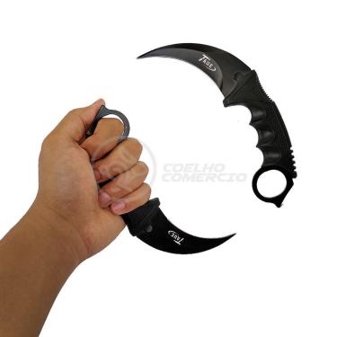 Imagem de Knife Black Karambit Preto Aço Counter Strike