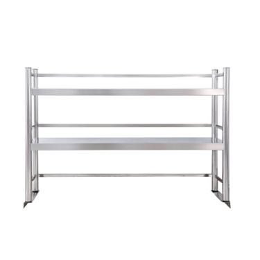 Imagem de Prateleira de aço inoxidável para preparação de cozinha e mesa de trabalho, prateleiras de armazenamento para cozinhas, salas de utilidade, armazenamento, escritórios e casa (80 x 30 cm/31,4 x 11,8