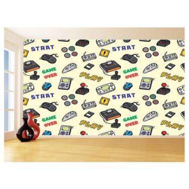 Imagem de Papel De Parede 3D Infantil Controle Game Jogo 3,5M Azs219 - Você Deco