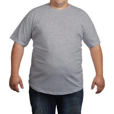 Imagem de Camisetas Plus Size Básicas 100% Algodão Masculina - Propria, Cinza me