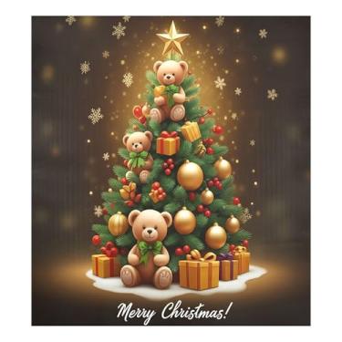 Imagem de SEHANY Capa magnética para lava-louças de árvore de Natal, adesivos magnéticos para decoração de Natal antiarranhões para painel de geladeira e lava-louças, decoração de Natal de cozinha doméstica 58