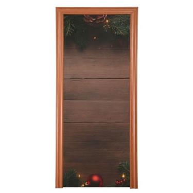 Imagem de KEEPREAL Capa de porta de Natal grande faixa de galhos de árvore de Natal sinal de varanda para inverno interno externo faixa de porta da frente suprimentos de festa de fazenda # 83